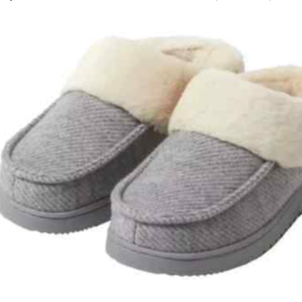 Dearfoam Clog Slippers - Grey Size Large 9/10